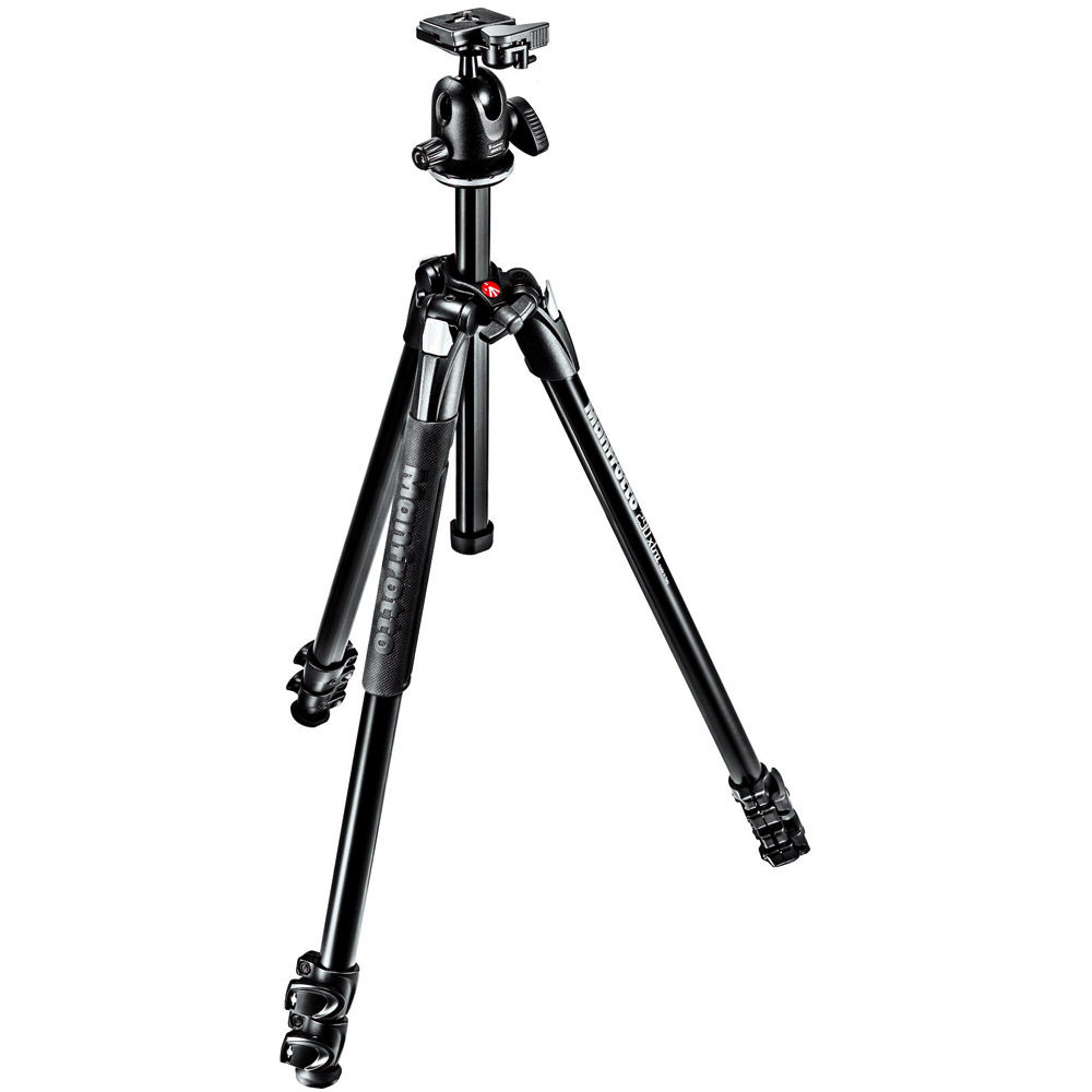 Manfrotto 290 Extra Kit With MT290XTA3 Aluminum Tripod 3 Section