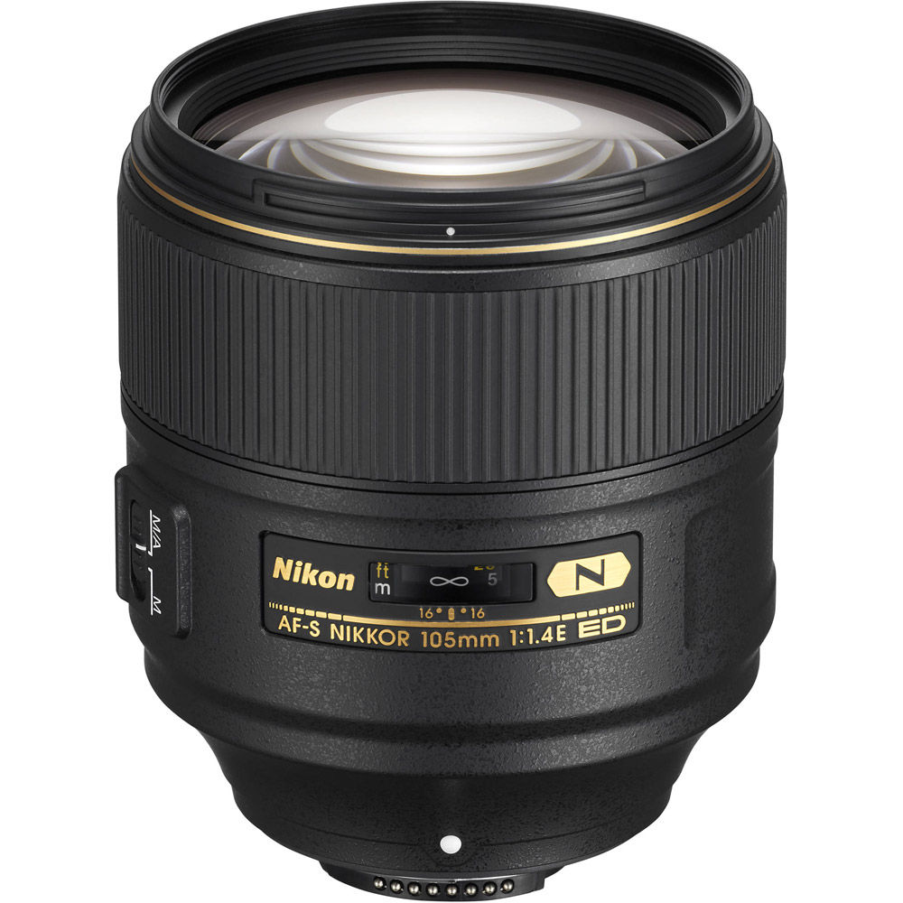 Nikon AF-S NIKKOR 105mm f/1.4 E ED Lens 20064 Full-Frame Fixed 