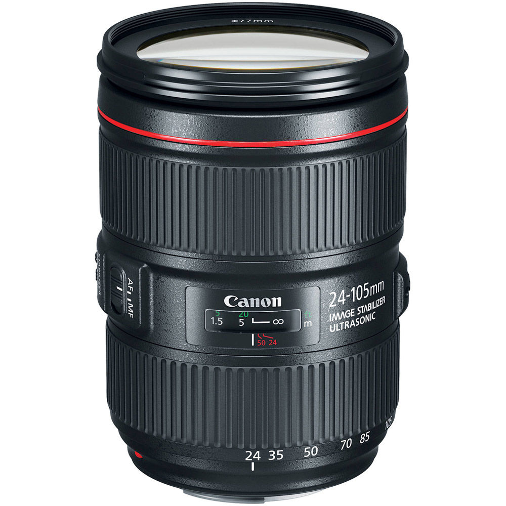 美品　Canon EF 24-105mm F4 L IS USMプロテクター付レンズ本体