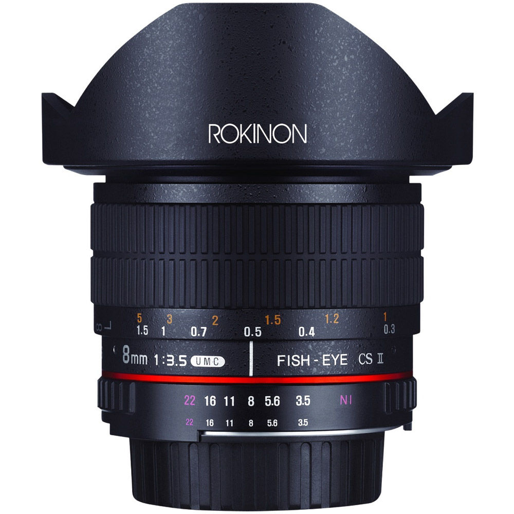 rokinon hd8m n 8mm f 3 5 hd fisheye lens Rokinon 8mm fisheye lens summary
