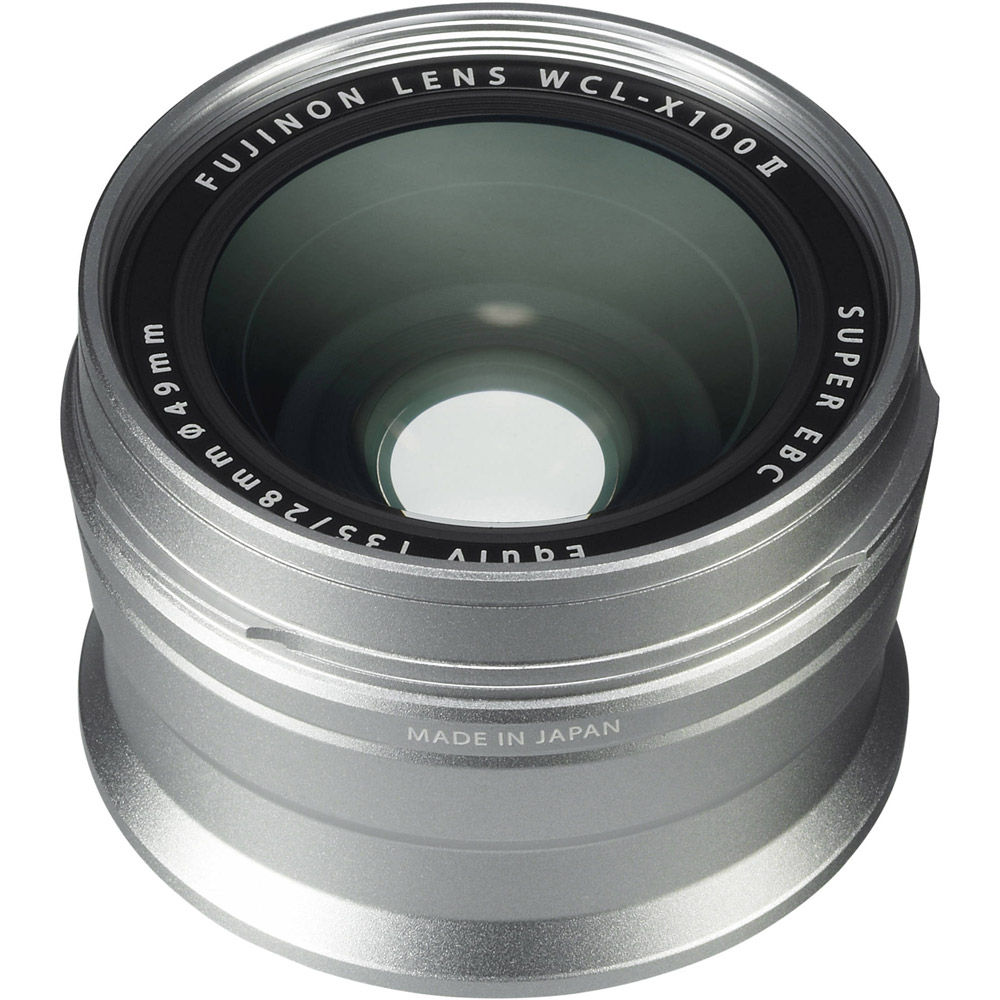 Fujifilm WCL-X100S II Wide Conversion Lens for X100 Series (Silver 