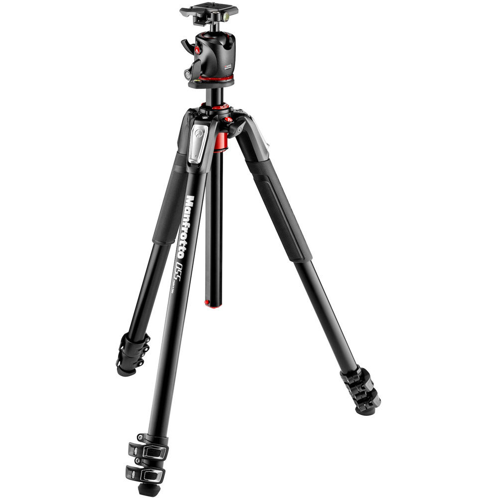 Manfrotto 055 MT055XPRO3 Aluminium 3-Section Tripod With MHXPRO-BHQ2 Ball  Head