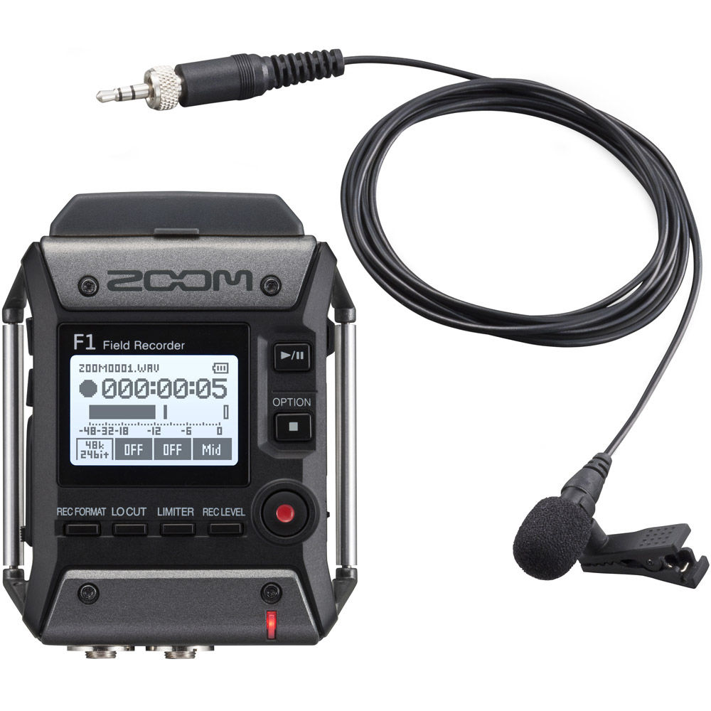 Zoom F1-LP Field Recorder + Lavalier Mic ZOOM-ZF1LP Digital Audio Recorders  - Vistek Canada Product Detail