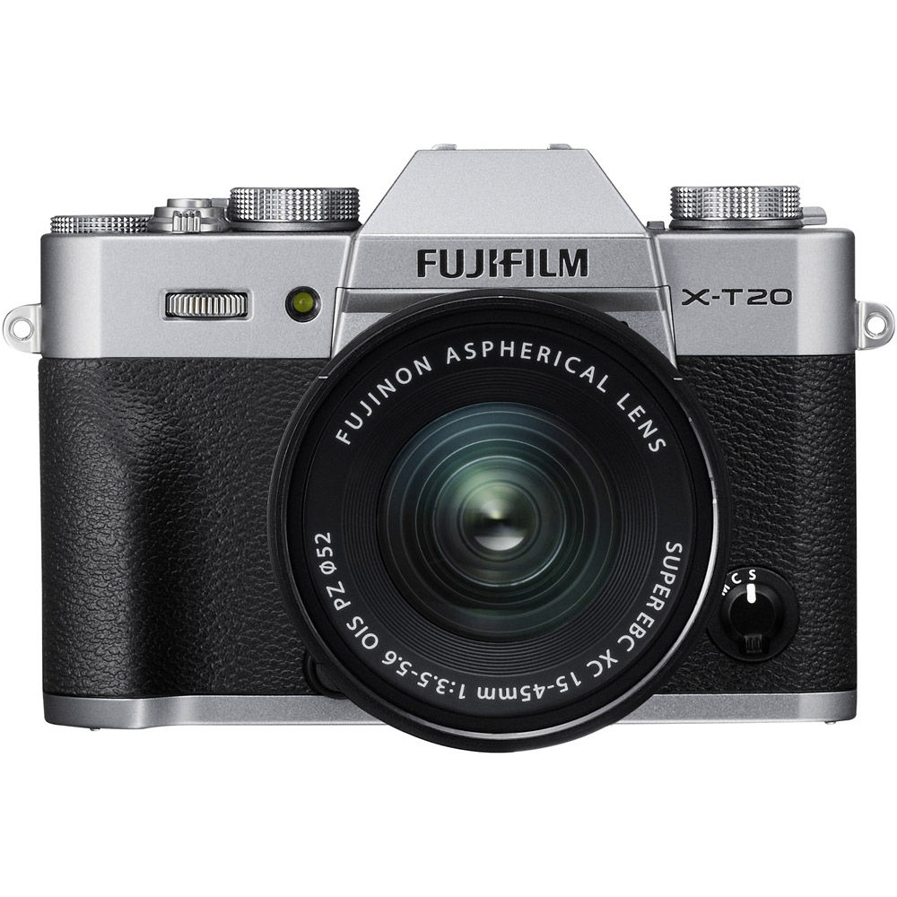 Fujifilm X-T20 Mirrorless Kit Silver w/ XC 15-45mm f/3.5-5.6 OIS 