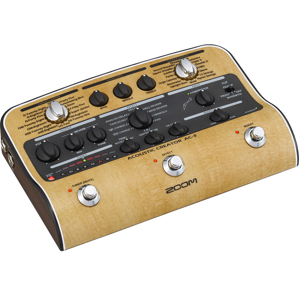 ★ ZOOM AC-3 ★ Zoom AC-3 Acoustic Creator Pedal ZOOM-ZAC3 Digital Audio Recorders