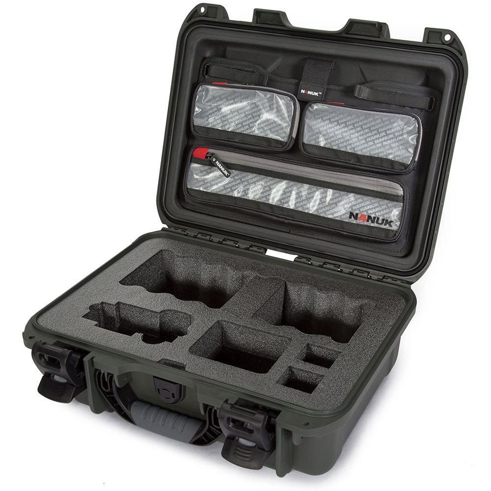 Nanuk Cases 920 Case w/ Sony A7 Custom Foam & Lid Organizer - Yellow
