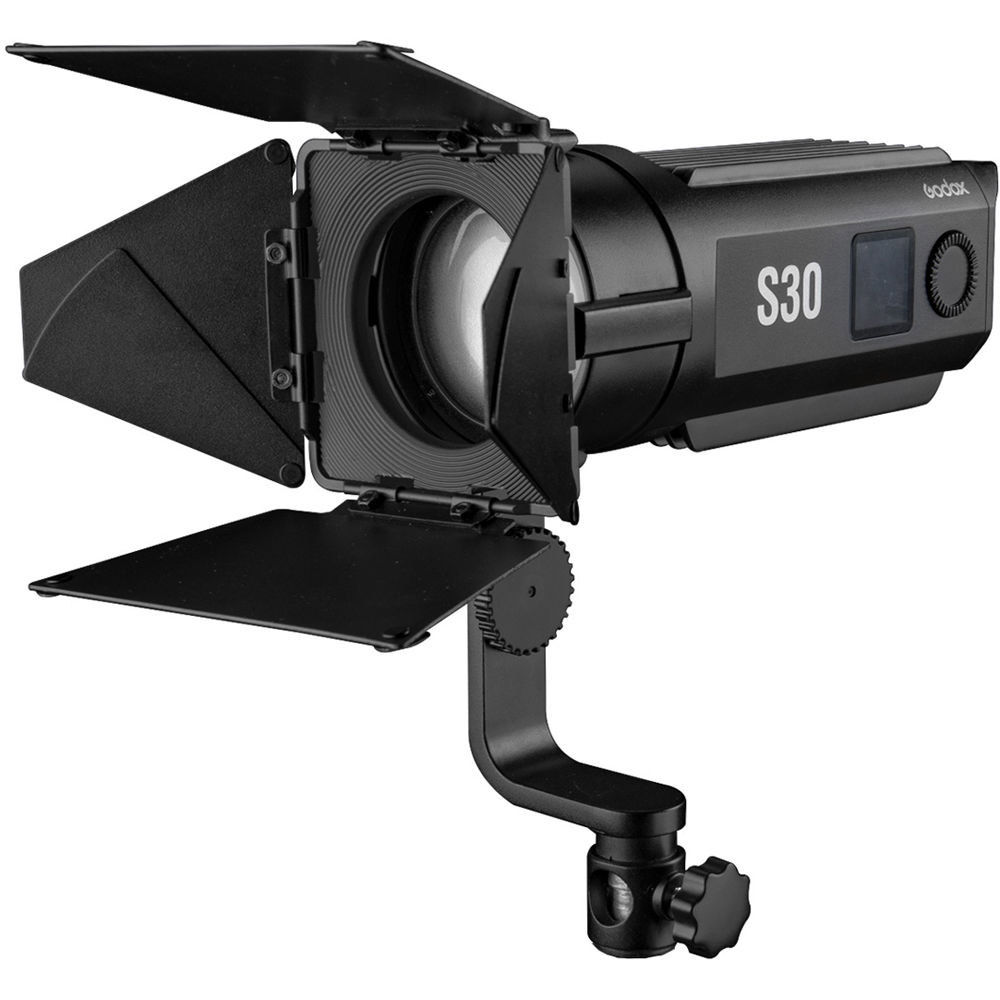 Godox S30 LED Focusing Light with barndoor