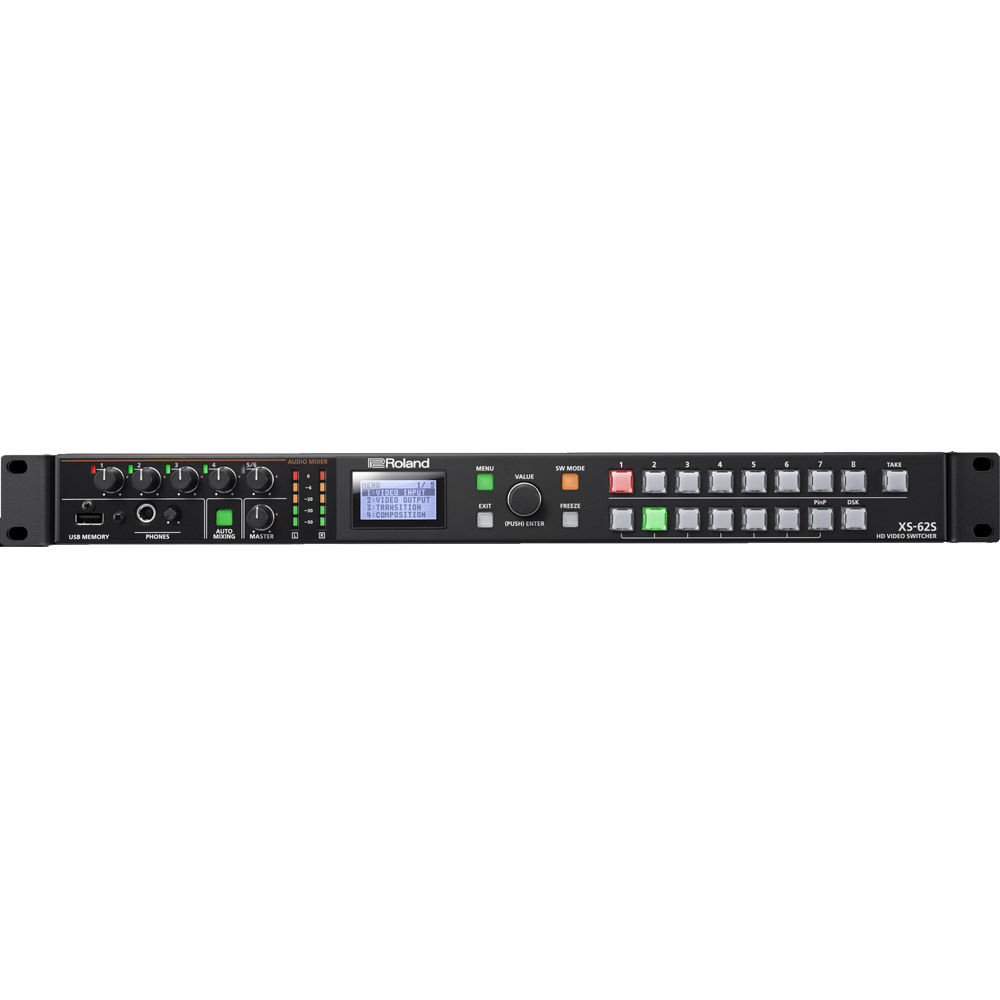 Roland 6 Channel Hd Video Switcher With Audio Mixer Ptz Xs 62s Hd Converters Vistek Canada Product Detail