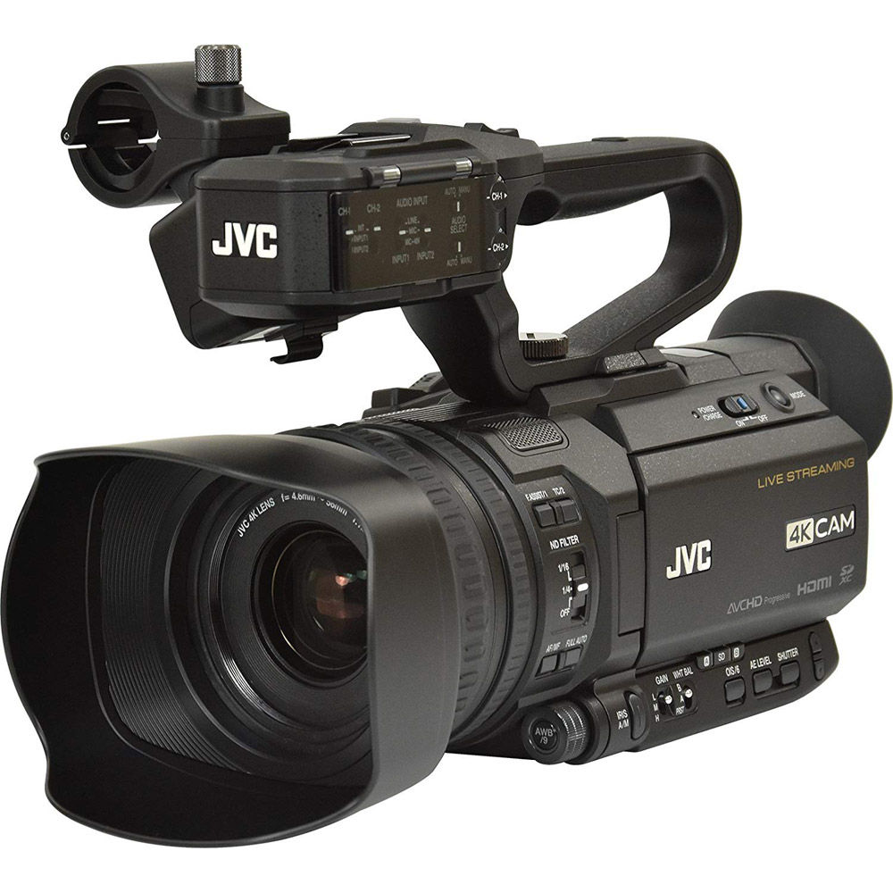 JVC Professional GYHM250 4KCam Streaming Camcorder GY‐HM250U Action