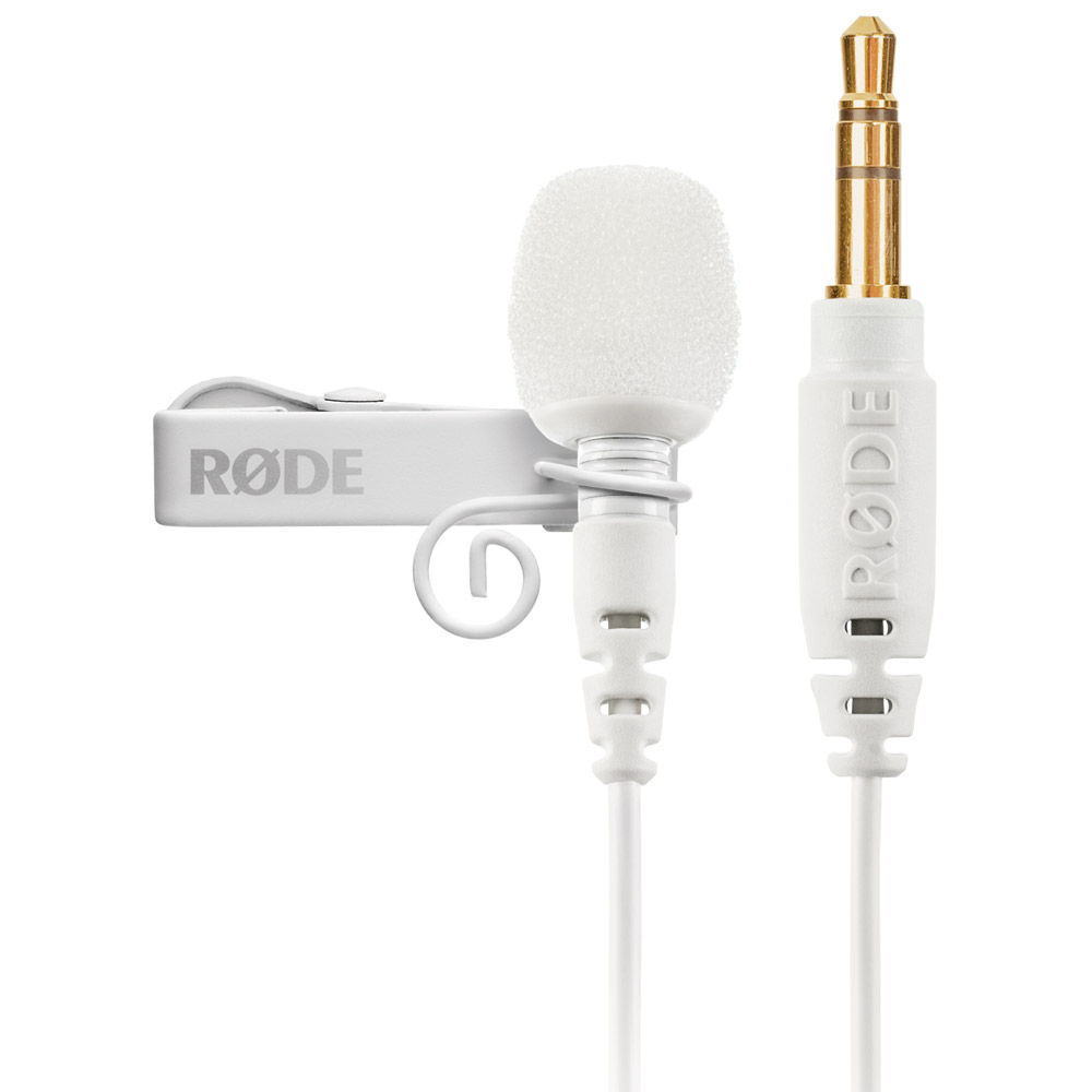 Rode Lavalier GO Omnidirectional Lavalier Microphone for Wireless GO  Systems (White)