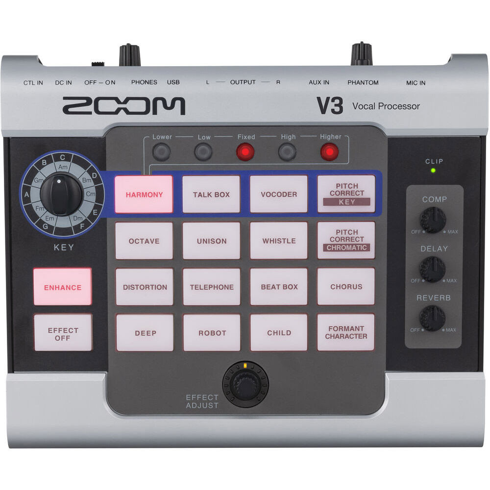 ZOOM 　V3 Vocal Processor Zoom V3 Vocal Effects Processor ZOOM-ZV3 Audio Mixers