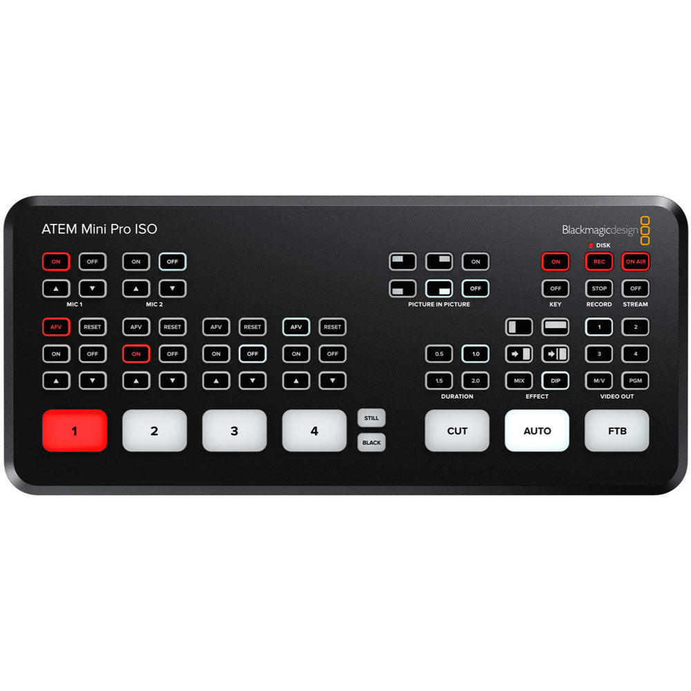 Blackmagic Design ATEM Mini Pro ISO HDMI Live Stream Switcher