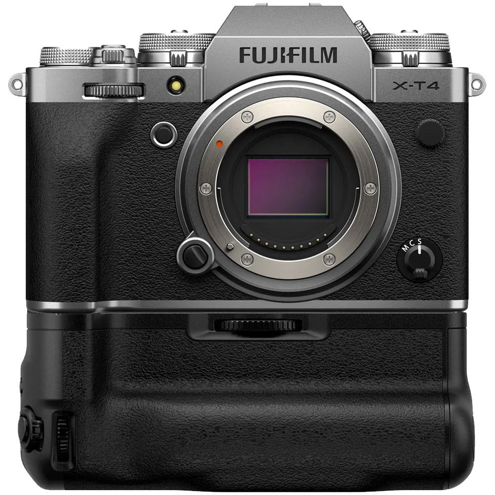 Fujifilm X-T4 Mirrorless Body Silver & VG-XT4 Grip XT4 Body Slv + Grip Mirrorless Cameras 
