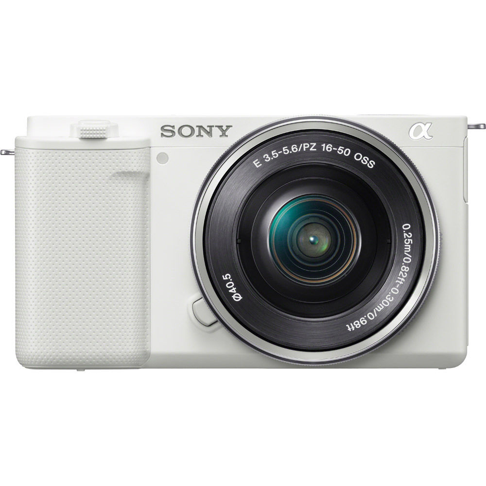 Sony Alpha ZV-E10 Mirrorless Kit White w/ SEL 16-50mm PZ Lens