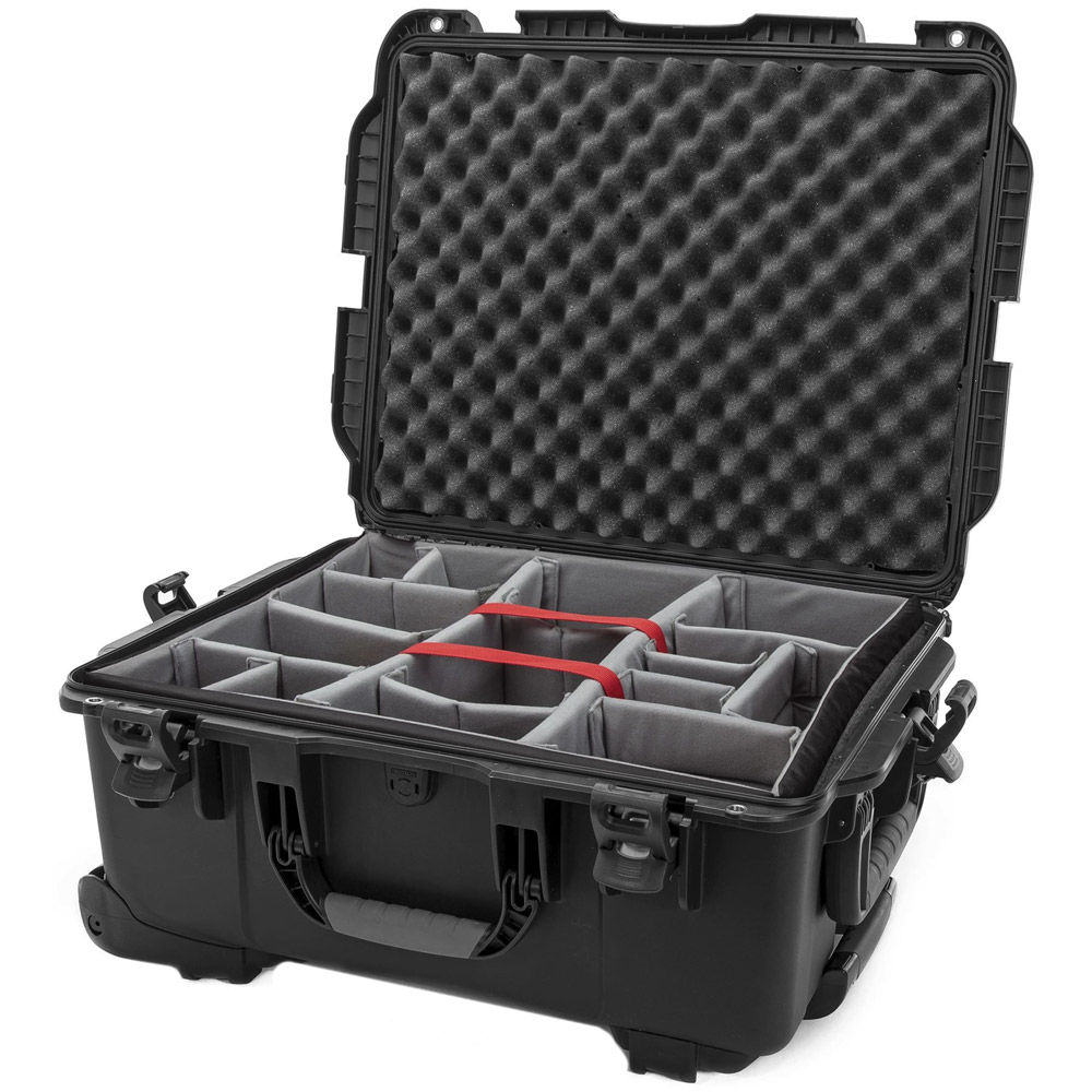 Nanuk Cases 955 Hard Wheeled Case with Divider Set - Black