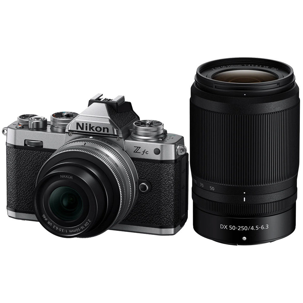 Nikon Zfc Mirrorless Kit w/ Z DX 16-50mm f/3.5-6.3 VR w/ NIKKOR Z DX  50-250mm f/4.5-6.3 VR Lens