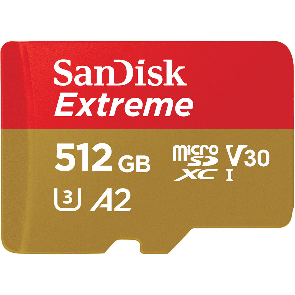 SanDisk Extreme SDXC UHS-Iカード 512GB 2枚 Sandisk Extreme 512GB microSDXC A2 UHS-I U3 Class 10 V30 Memory