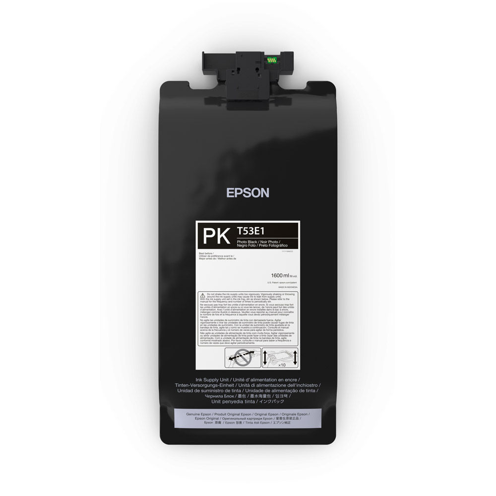 Epson T53E120 Photo Black UltraChrome PRO6 Ink 1.6L Bag for