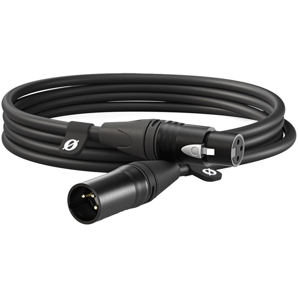 Rode XLR Male to XLR Female Cable (9.8', Black) ROD-XLR3M