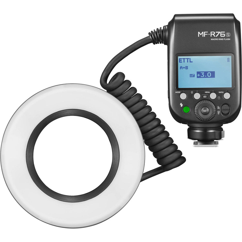Godox Macro Ring Flash Kit for Sony, TTL MF-R76S Studio LED