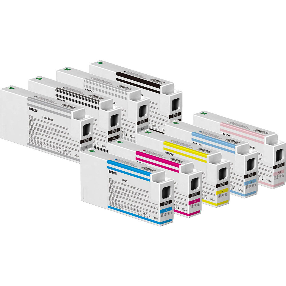 Epson SC-P6000/P8000 - 9 Ink Set (T55K) 700ml Wide Cartridge Ink ...