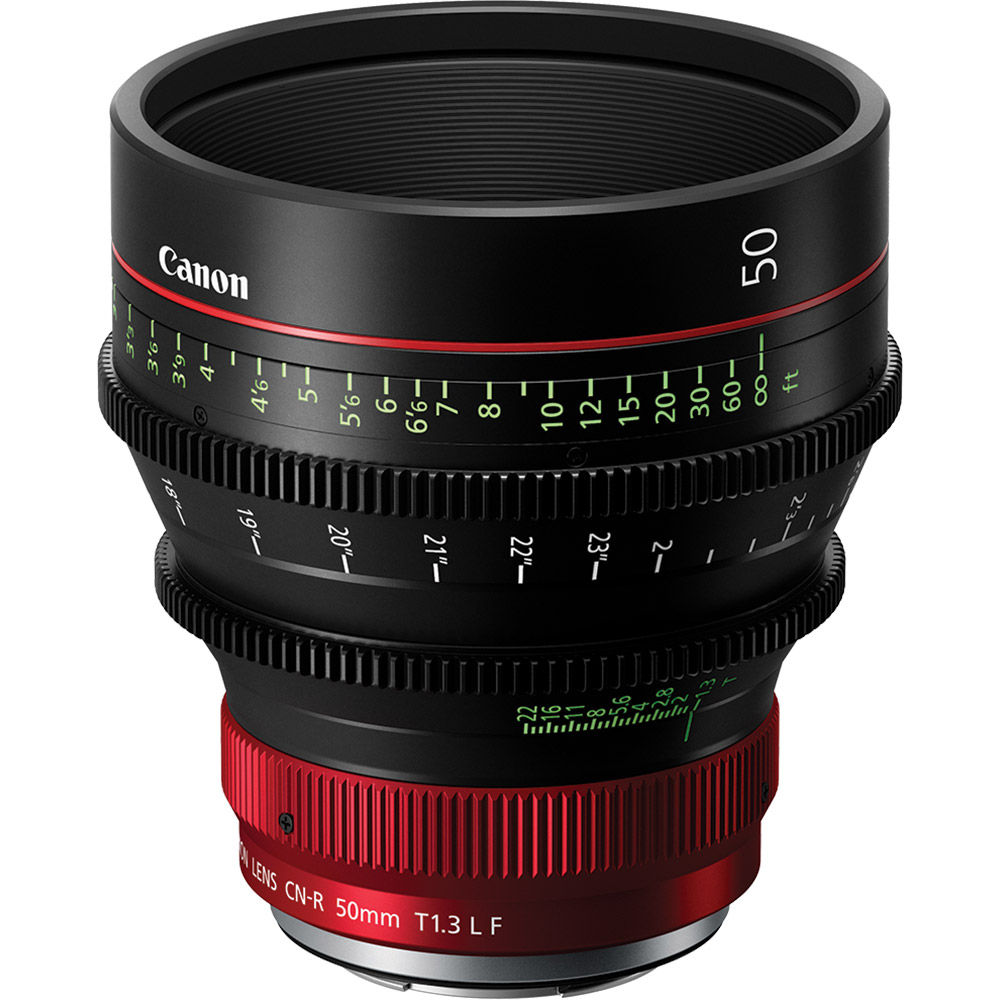 Canon CN-R 50mm T1.3 Cine Prime Lens 6402C001 Video Cine Lenses