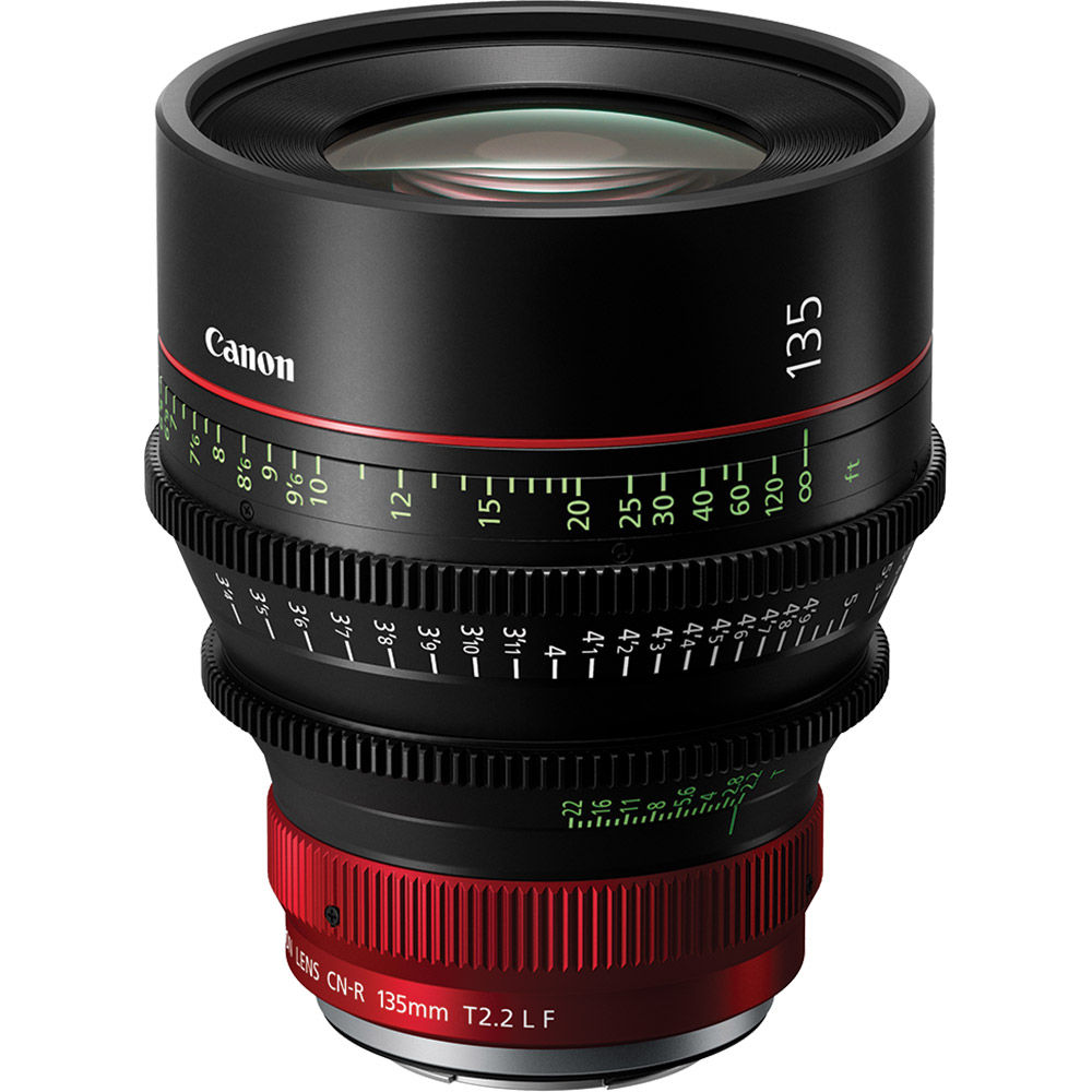Canon CN-R 135mm T2.2 Cine Prime Lens 6404C001 Video Cine Lenses