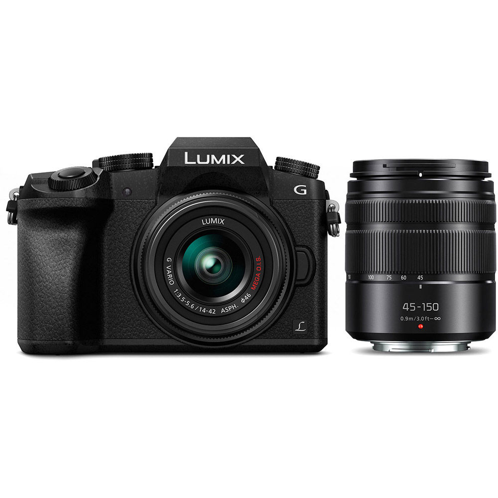 Panasonic Lumix DMC-G7 Mirrorless Kit w/ 14-42mm & 45-150mm Lenses