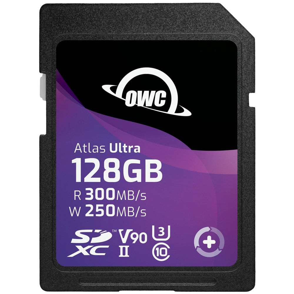 OWC 128GB Atlas Ultra SDXC UHS-II V90 Memory Card OWCSDV90U0128