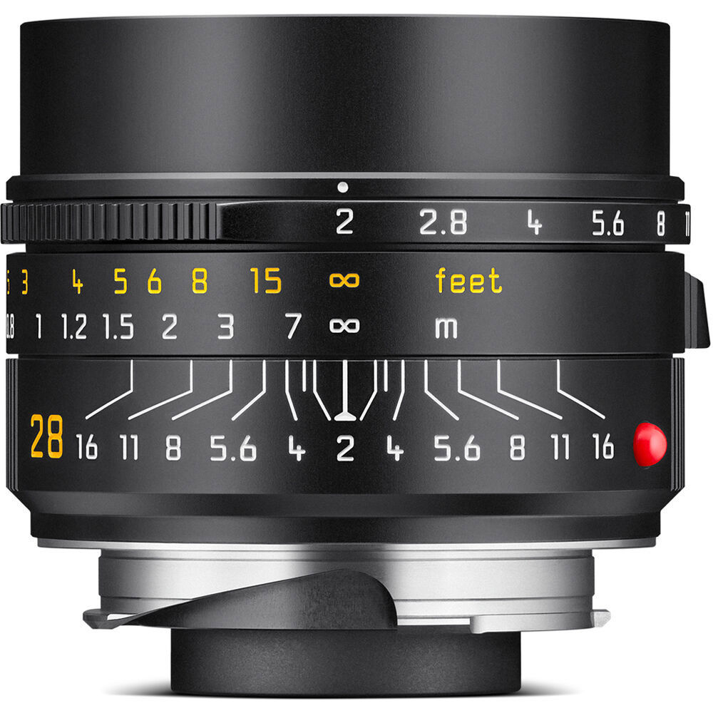 Leica summicron M 28mm f/2 ASPH +α Leica 28mm f/2.0 Summicron-M ASPH Lens, Black 11618 Full-Frame