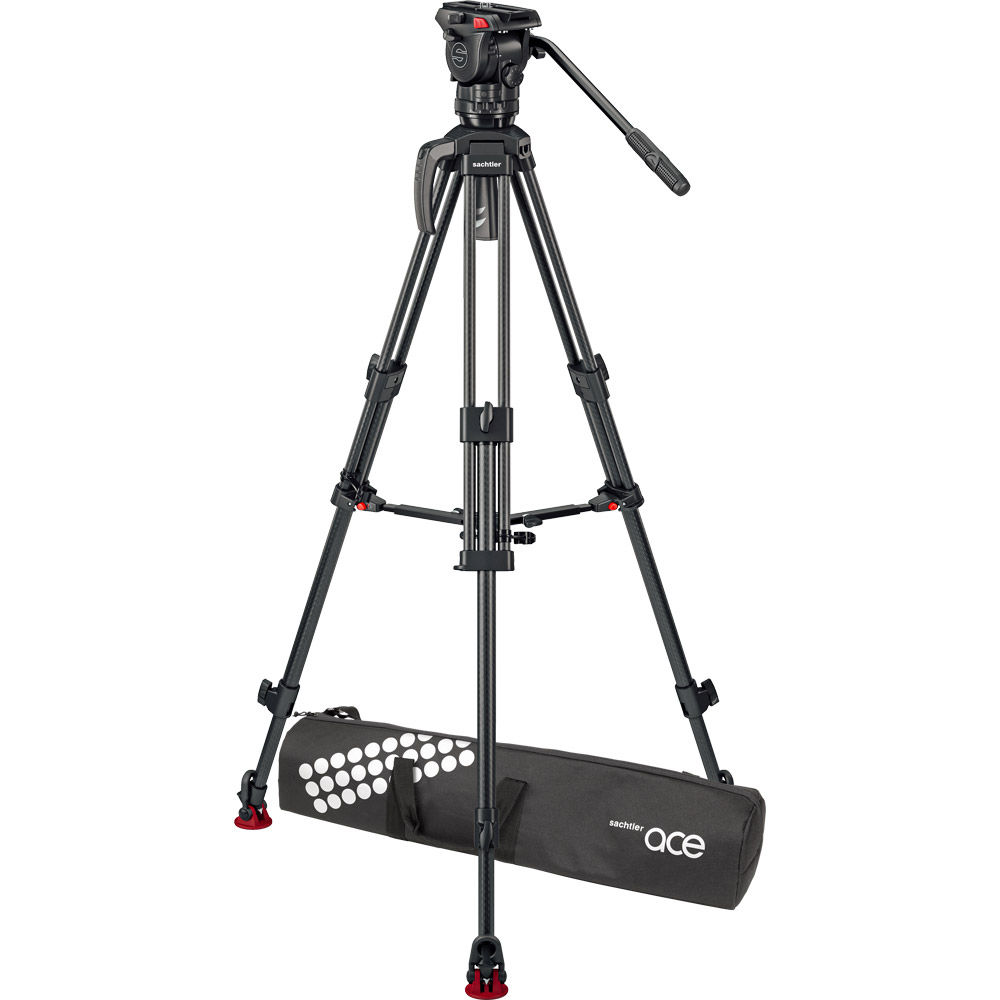 Sachtler Ace XL Mk II CF Tripod System w/Mid Level Spreader 1018CM