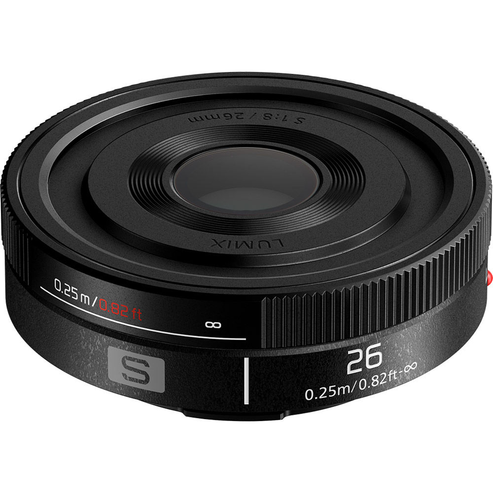 Objectif Panasonic LUMIX S 26mm F8 - Full Frame, Pancake, Mise Au Point Manuelle - Pour Appareil L-mount