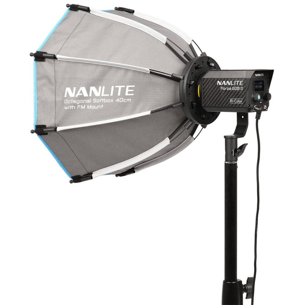 Nanlite Octagonal Softbox 40cm with FM Mount SB-FMM-O-40 Video