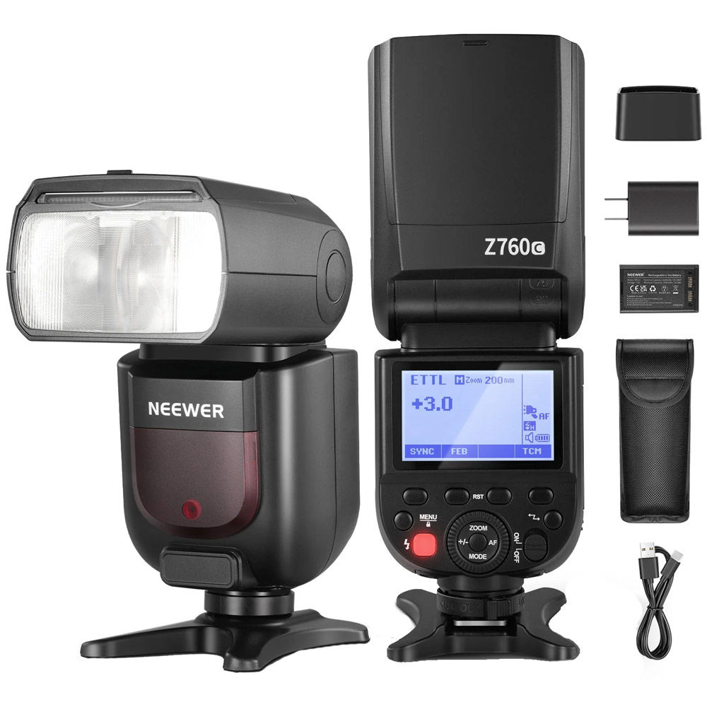 Neewer Z760-S TTL Flash Speedlite for Sony 10103160 Camera Mounted