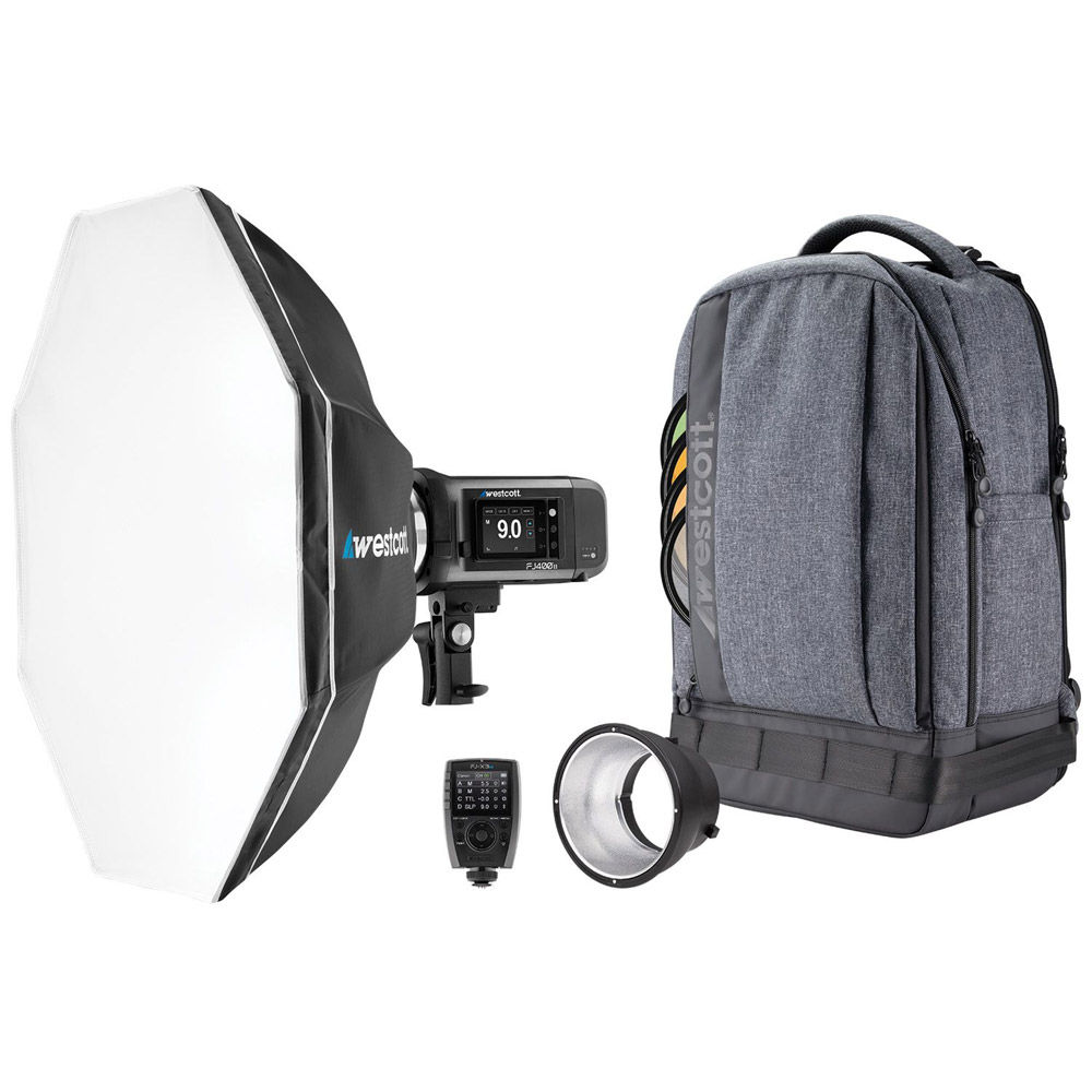 Westcott FJ400 II Strobe 1-Light Backpack Kit with FJ-X3 M