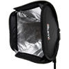 15" x 15" (40 cm x 40 cm) Speedlight Collapsible Softbox - Silver with Tilthead Bracket