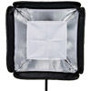 15" x 15" (40 cm x 40 cm) Speedlight Collapsible Softbox - Silver with Tilthead Bracket