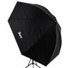 45" Umbrella - White with Black Removable Cover