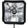 15" x 15"  Speedlight Collapsible Softbox Kit  - Silver with Tilthead Bracket and Medium Light Stan