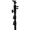 Small 2.3 m Air Cushion Light Stand Black with Ball Head Style Speedlight Umbrella Holder