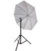 45" Umbrella Kit with Small Light Stand and Ball Head Style Speedlight Umbrella Holder