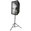 24" x 35" Brolly Box Kit with Dual Flash Holder and Medium 3.0 m Air Cushion Light Stand