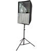 24" x 35" Brolly Box Kit with Dual Flash Holder and Medium 3.0 m Air Cushion Light Stand