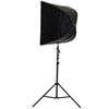 28" x 28" Brolly Box Kit with Dual Flash Holder and Medium 3.0 m Air Cushion Light Stand