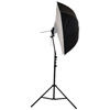 40" Brolly Box - Reflective Umbrella with 7 mm Shaft with Medium Light Stand and Umbrella Holder