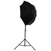 40" Brolly Box - Reflective Umbrella with 7 mm Shaft with Medium Light Stand and Umbrella Holder