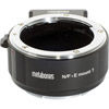 Nikon F to NEX/E-Mount Camera Lens Adapter (Black Matt) II for Full Frame or APSC Sensor Cameras