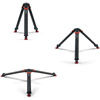 Flowtech 75 Carbon Fiber Tripod With Quick Release Brakes, Mid-Level Spreader And Feet