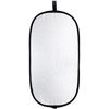 2-in-1 Super Soft Silver/Natural White 20"x40" Oval Reflector