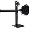 Turret Broadcast Video Streaming System Includes Streaming Webcam System with Mic & Ring Light